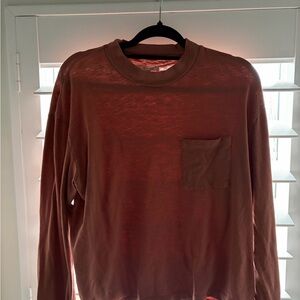 Madewell Women's Rust Long Sleeve Tee